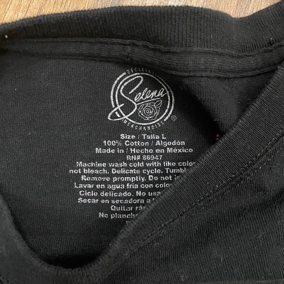 ✖️Crop Top Selena Black Long Sleeeve✖️ - Picture 3 of 3